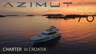 Azimut 78 - MY VIVA | CHARTER CROATIA | Summer day - Adriatic Islands