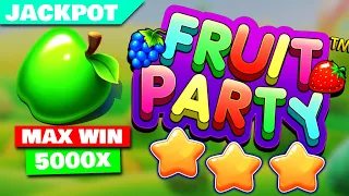 ⭐ MAX WIN !!⭐ | Casino Winning Streak Fruit Party Big Win Pragmatic Play Slot