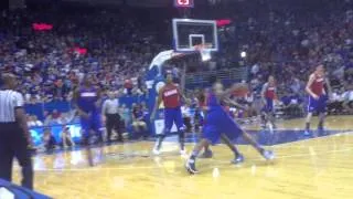Andrew Wiggins drive and dunk at Late Night