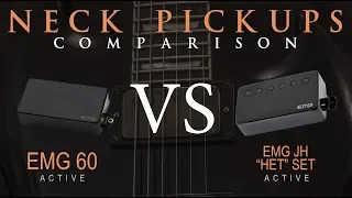 EMG 60 vs EMG JH "HET" SET - Active NECK Pickup Guitar Tone Comparison / Review / Demo