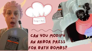 Save your joints by using an Arbor Press to make Bath Bombs