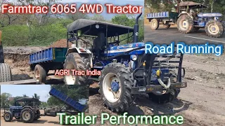 Farmtrac 6065 4WD Tractor Trailer Performance | Farmtrac 6065 4WD Tractor Review mileage price tamil