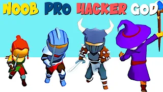 NOOB vs PRO vs HACKER vs GOD in Spell Run | GokuNoob