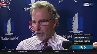 John Tortorella echoes his captain Nick Foligno