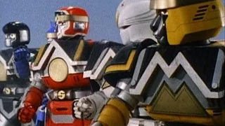 Shogun Zords and Shogun Megazord First Battle | Mighty Morphin | Power Rangers Official