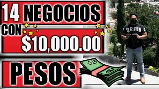 14 NEGOCIOS CON 10 MIL PESOS