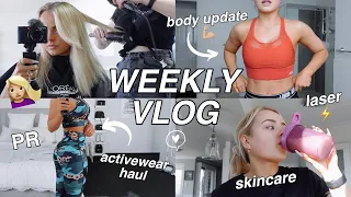 WEEKLY VLOG | BODY UPDATE | HAIR APPOINTMENT | ACTIVEWEAR HAUL | LASER | PACKAGES | Conagh Kathleen