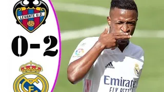 Levante vs Real Madrid. 0-2. Junior and benzema's curler rescues RMD