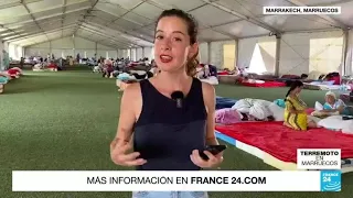 Informe desde Marrakech: víctimas del sismo en Marruecos acuden a los centros de acogida