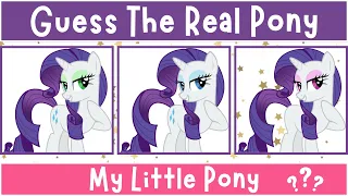 Can You Guess The REAL My Little Pony Character? | MLP Quiz