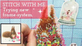 STITCH WITH ME • SQUIRREL • 11 ct cross stitch • Stories about crazy animals & more #crossstitch