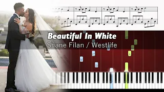 Shane Filan - Beautiful In White - Piano Tutorial + SHEETS