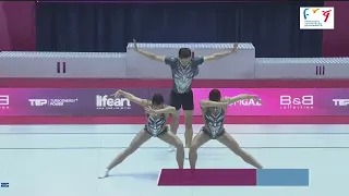 TR.Anastasiia Kurashvili.Anastasiia Lytvyn. Stanislav Halaida. FIG World Cup. Final. 15.10.2023