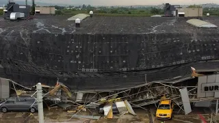 Buildings Destroyed Today As Storm Hits Bursa, Turkey 🇹🇷  August 31 2022 Bursa'yı fırtına Türkiye