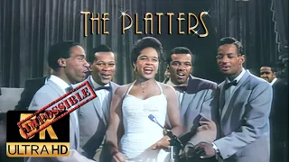 The Platters AI 5K Colorized  /Hard Restore - He's Mine (Rock all night 1957)