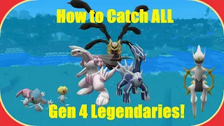 How to Catch Every Gen 4 Legendary in Pixelmon!  (ALL Forms)