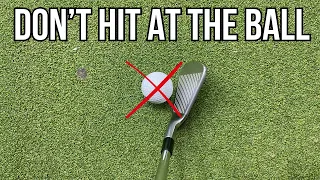STOP Hitting at the Ball!!! Do This Instead