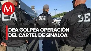 DEA acusa a 150 miembros del Cártel de Sinaloa e incauta estupefacientes valuados en 13 mdd