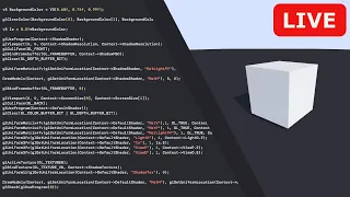 Writing a simple 3d renderer for future streams (C/C++ and OpenGL) | Stream 01.2