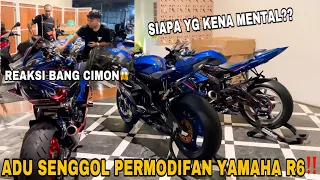 TIGA YAMAHA R6 ADU HEDON‼️SEMUA KERACUNAN PASANG LAUNCH CONTROL