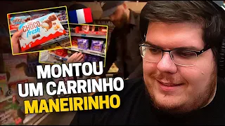 CASIMIRO REAGE: COMPRAS NO MERCADO MAIS BARATO DA FRANÇA (TEM NO BRASIL) | Cortes do Casimito