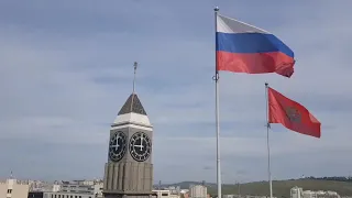 Красноярский Биг Бен исполняет гимн России