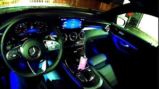 2022 MERCEDES BENZ GLC 300 D COUPE 245 PS NIGHT POV DRIVE TOP SPEED AUTOBAHN (60 FPS) (GPS)