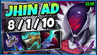 Jhin ADC vs Jinx / KR Master / Patch 12.10 / Season 12 [ 8 / 1 / 10 ] ✅