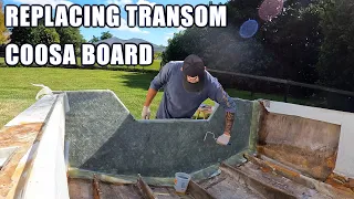 Mako Boats || 171cc Restoration Project || Replacing Transom With Coosa