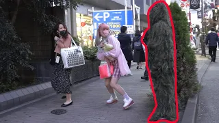 植物が突然動き出すドッキリ / BUSHMAN Prank in Japan Part.16