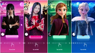 JISOO FLOWER vs WEDNESDAY vs LISA MONEY DDU-DU DDU-DU BLACKPINK vs DISNEY PRINCESS