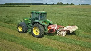 Fauchage 2019 [DJI/XR] Retrouvé pour la deuxième coupe un John Deere 7610