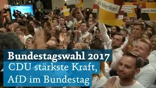 Bundestagswahl 2017: CDU/CSU gewinnt mit Angela Merkel die Wahl