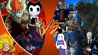 Bendy and The Ink Machine vs Undertale, Godzilla, & More! MONSTER FREE FOR ALL _ CFC REACTION!!!