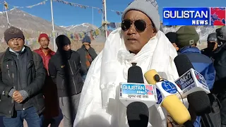 Tsewang Gyalpo  pipiting given their statement after the election process  of  ZBA President post..