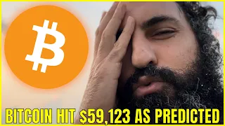 BITCOIN HIT $59,123 AS PREDICTED, now what?