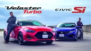 2019 Hyundai Veloster Turbo vs. Honda Civic Si - Affordable Coupe Face Off