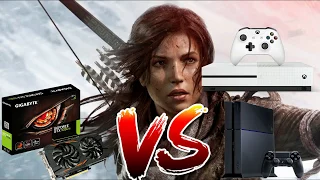 GTX 1050ti vs Xbox one s and Ps4 Rise tomb raider [test fps]