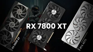 RX 7800 XT vs RX 6800 XT vs RTX 4070 (10 Games Benchmarked)