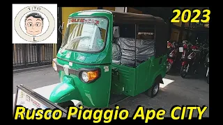 2023 Rusco Piaggio Ape City (230cc) : Ang Vespa na tuk-tuk from Italy