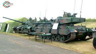 Kenya Defence Forces (KDF) display some of the lethal combat equipment at Laikipia airbase.