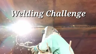 Welding Challenge - Overhead Welding With E6013 Electrode || Welder Junior