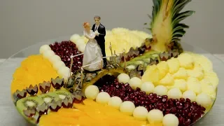 WEDDING Fruit Center | Fresh fruit sliced ​​for Wedding Party