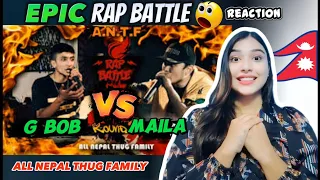 G Bob Vs Maila A.N.T.F Rap Battle Reaction | Bipu Reaction