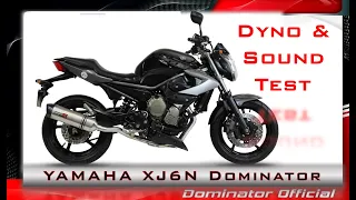 Yamaha XJ6N 💥 Dyno & Flames 🔥Pure Sound 🔊 Stock vs. Dominator 🎧HQ Sound 🇵🇱 ⚡Exhaust Compilations