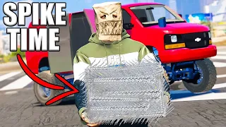 Tricking Cops To Hit Spikes | GTA 5 RP