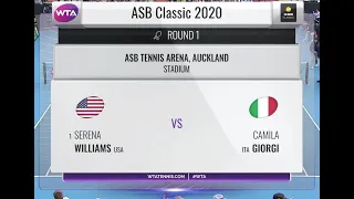 Serena Williams - Camilla Giorgi (Auckland) Full