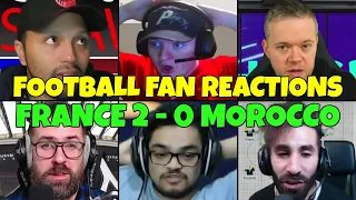 FOOTBALL FANS REACTION TO FRANCE 2-0 MOROCCO | FANS CHANNEL