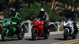 Honda CBR 250RR vs Kawasaki Ninja 300 vs Yamaha R3 top speed