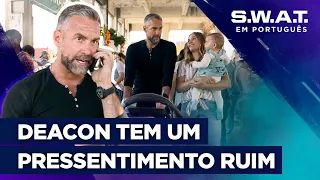 Deacon protege a sua família em um tiroteio | Temporada 3 | S.W.A.T. em Português